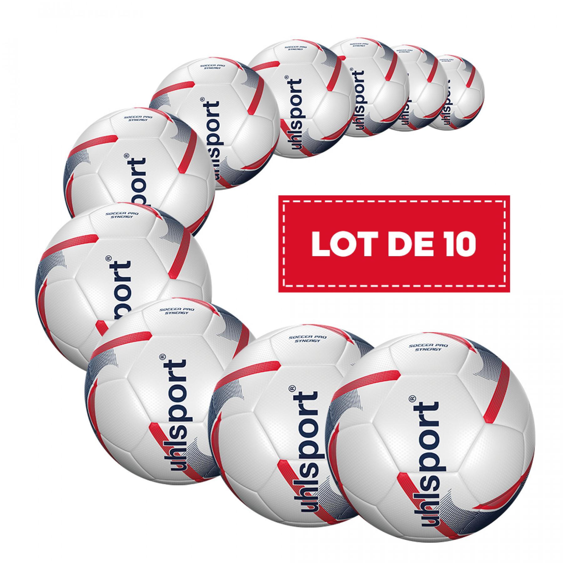 Set van 10 ballonnen Uhlsport Soccer Pro Synergy 