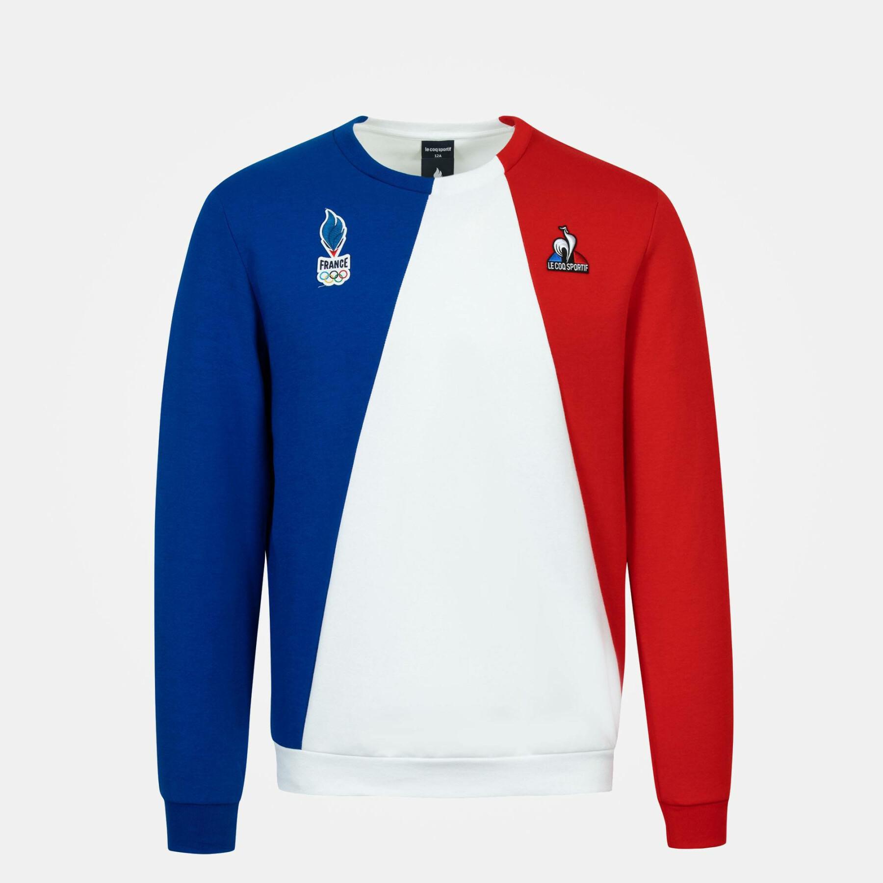 Junior Sweatshirt France Olympique 2022 Crew Comm N°1