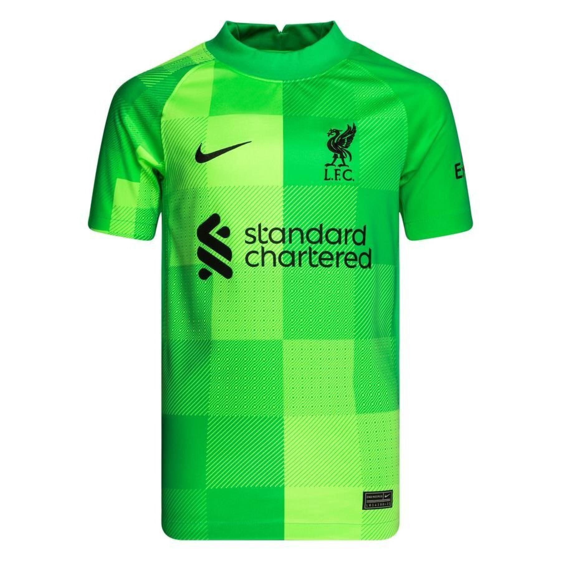 Keepers Home Jersey voor Junioren Liverpool FC 2021/22