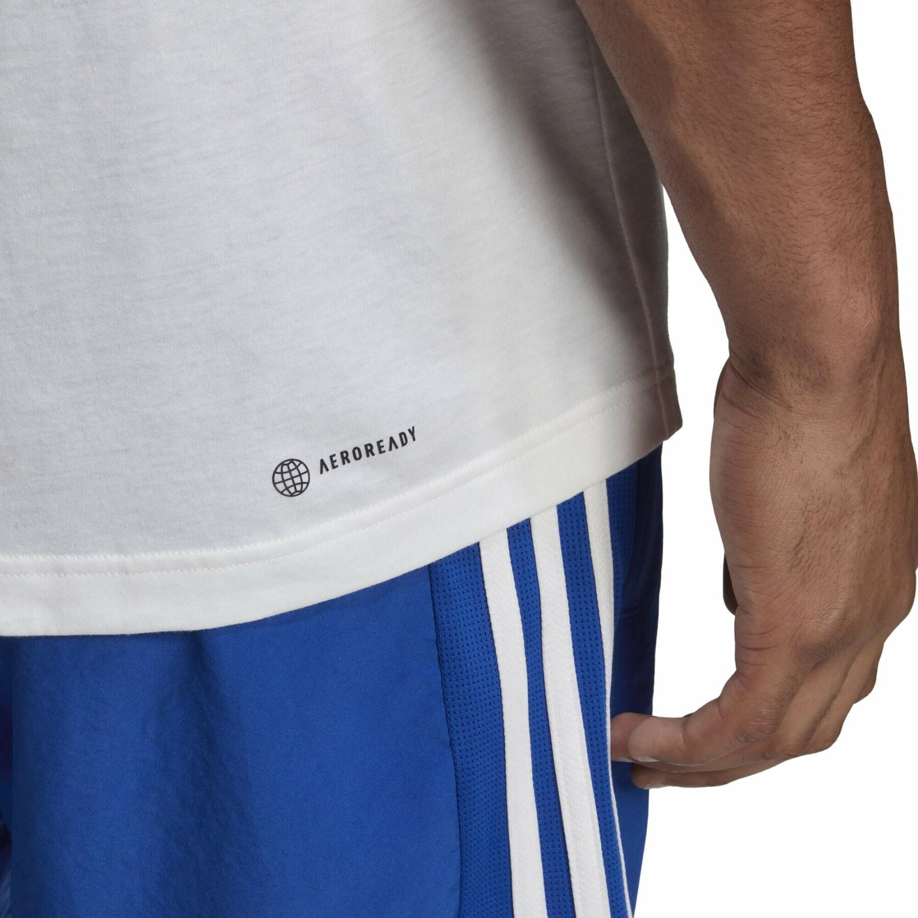 Silicone bedrukt lineair logo trainingsshirt adidas Aeroready