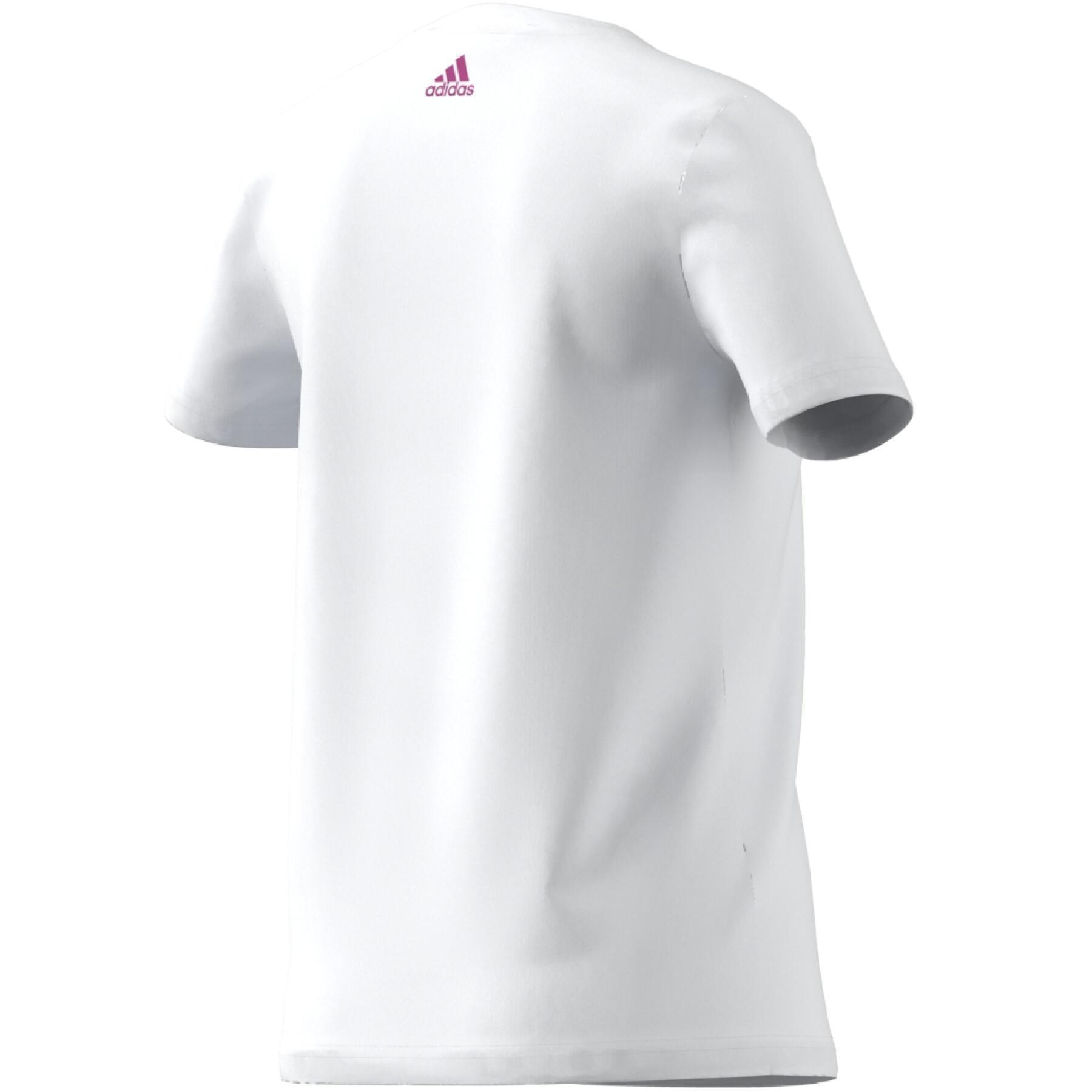 Katoenen meisjes t-shirt met logo adidas Essentials Linear Logo