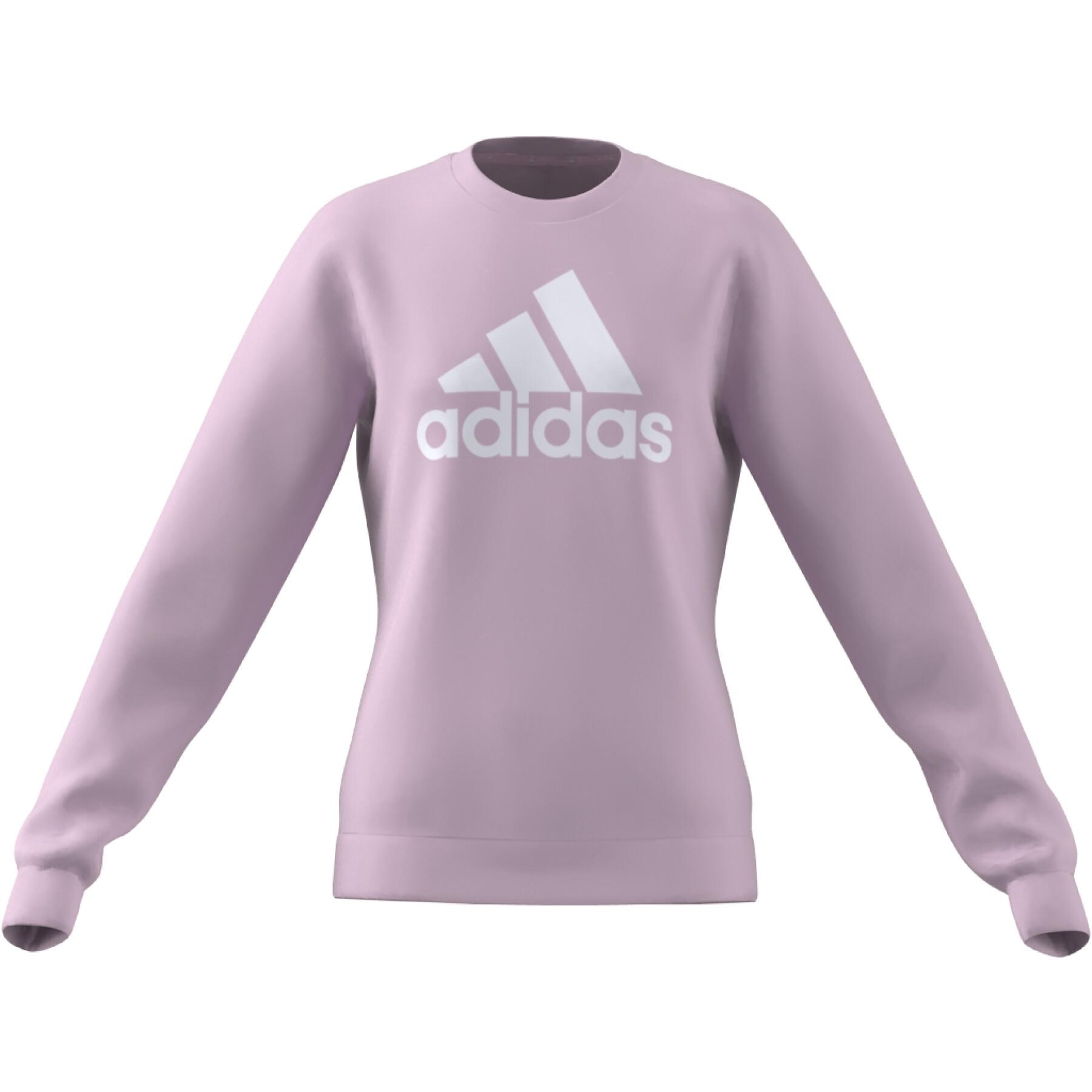 Sweatshirt groot logo katoen meisje adidas Essentials