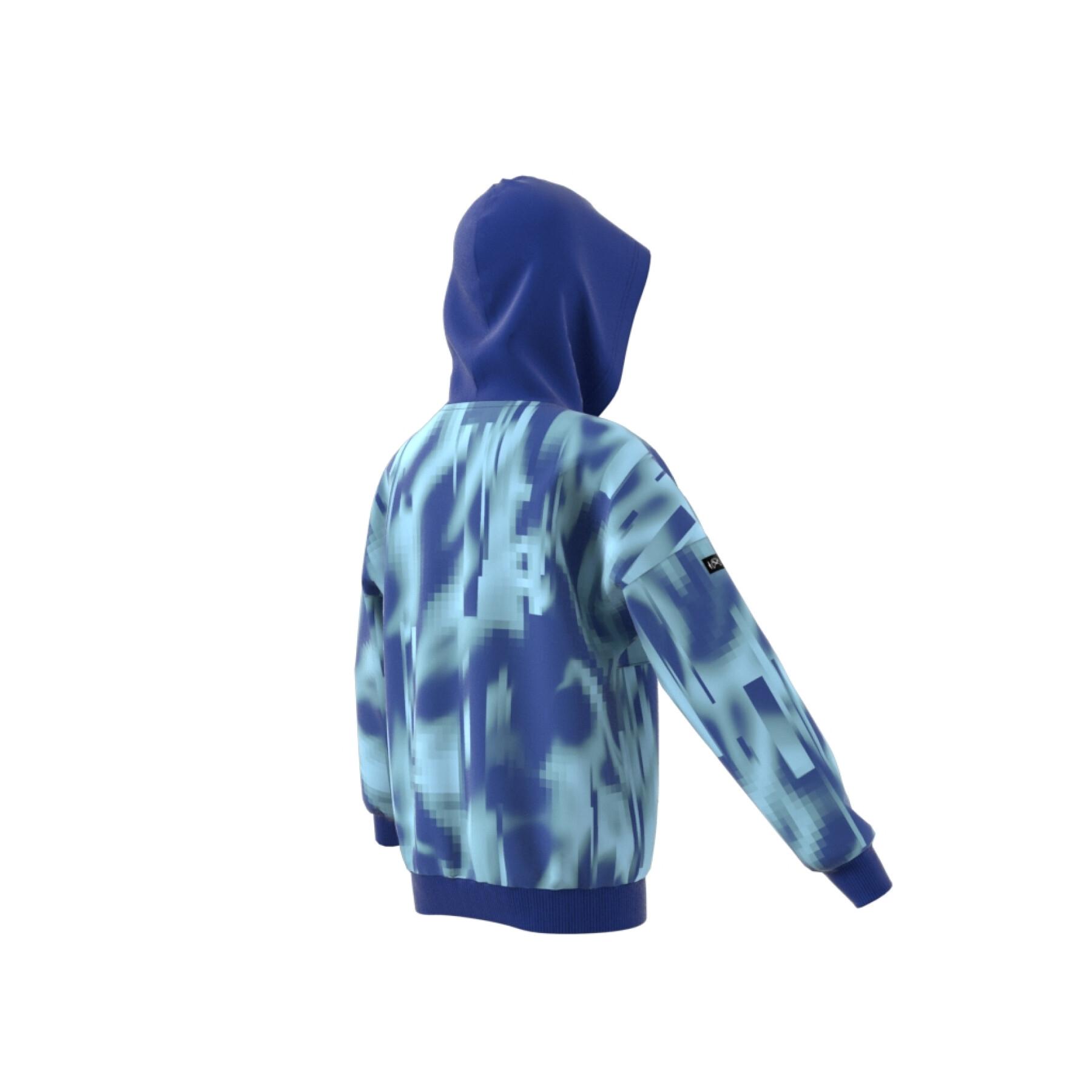 Ruimvallende sweater met capuchon voor kinderen adidas ARKD3