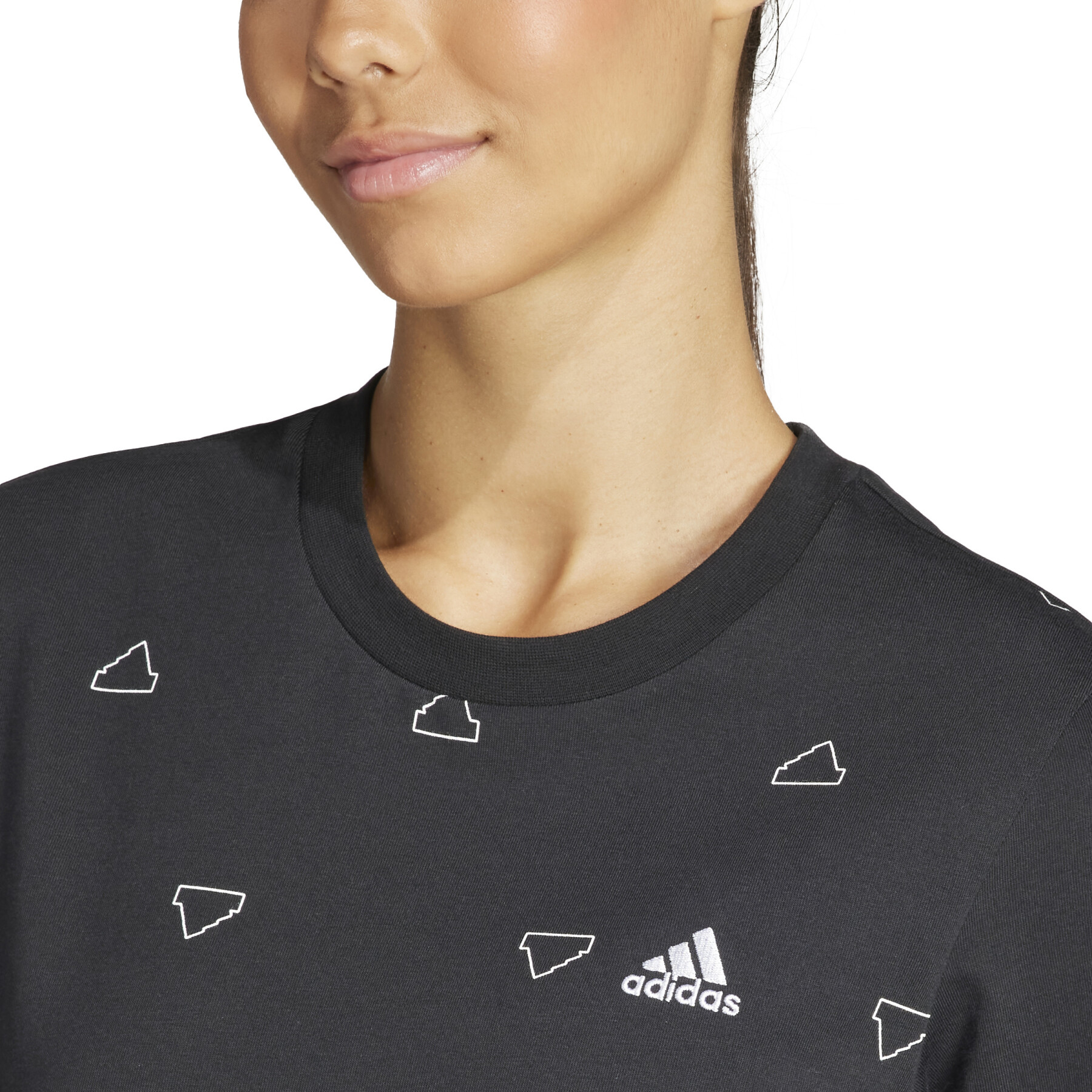 Dames-T-shirt adidas Essentials Monogram Graphic