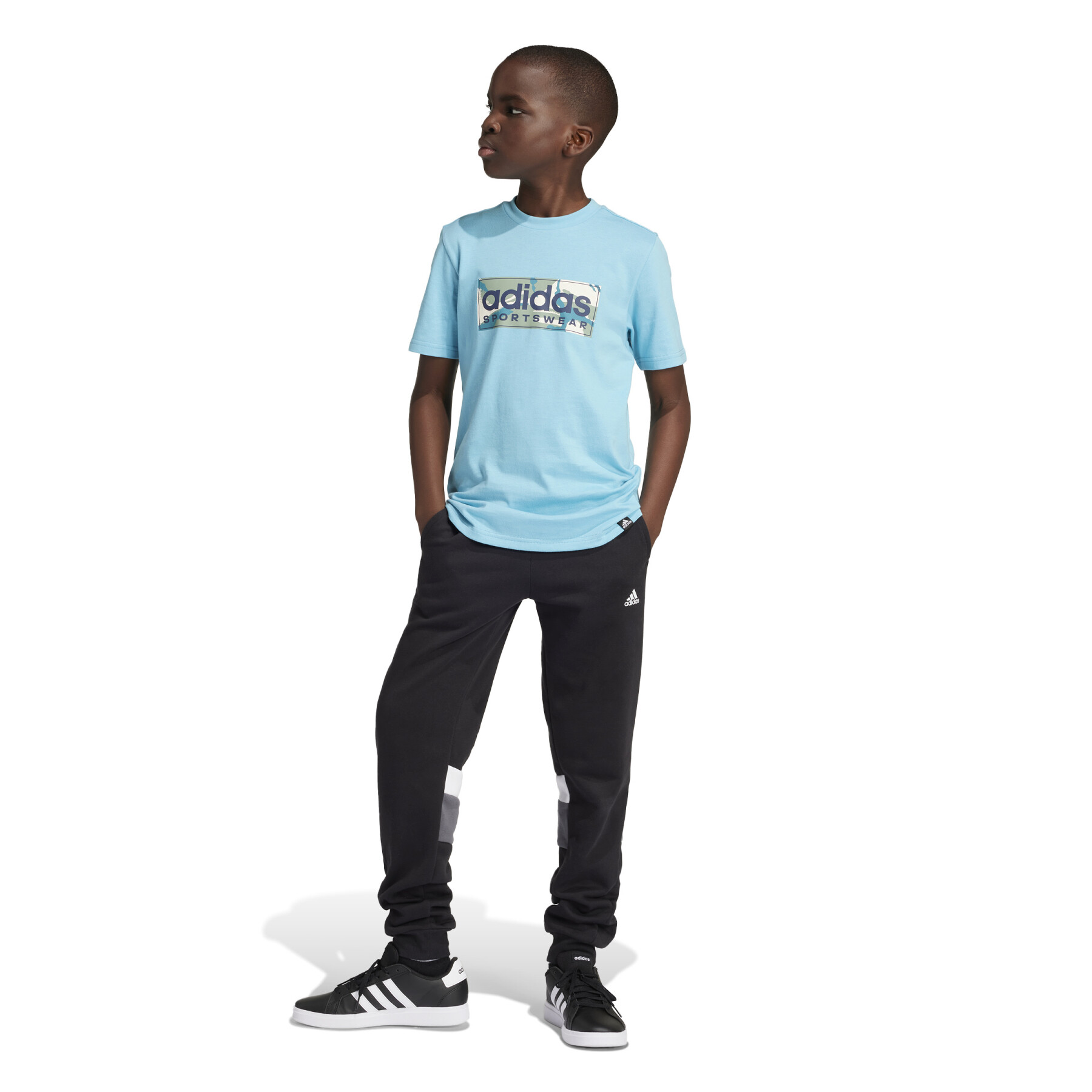Kinder-T-shirt adidas Camo Linear Graphic
