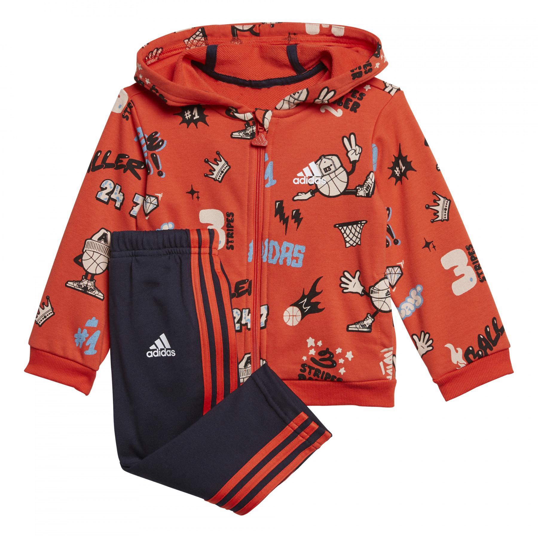 Trainingspak kind adidas French Terry Graphic