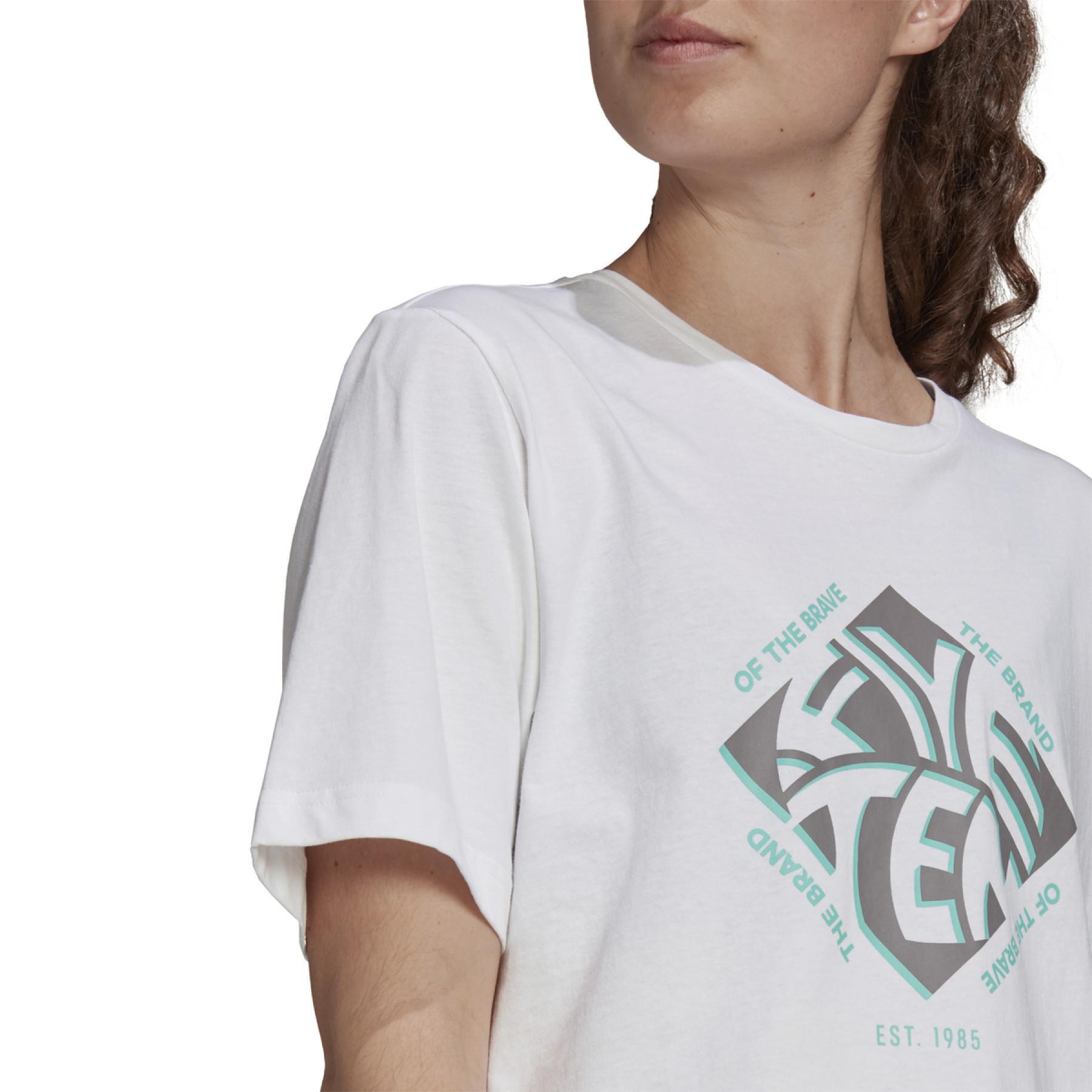 Dames-T-shirt Adidas Five Ten Cropped GFXWomen