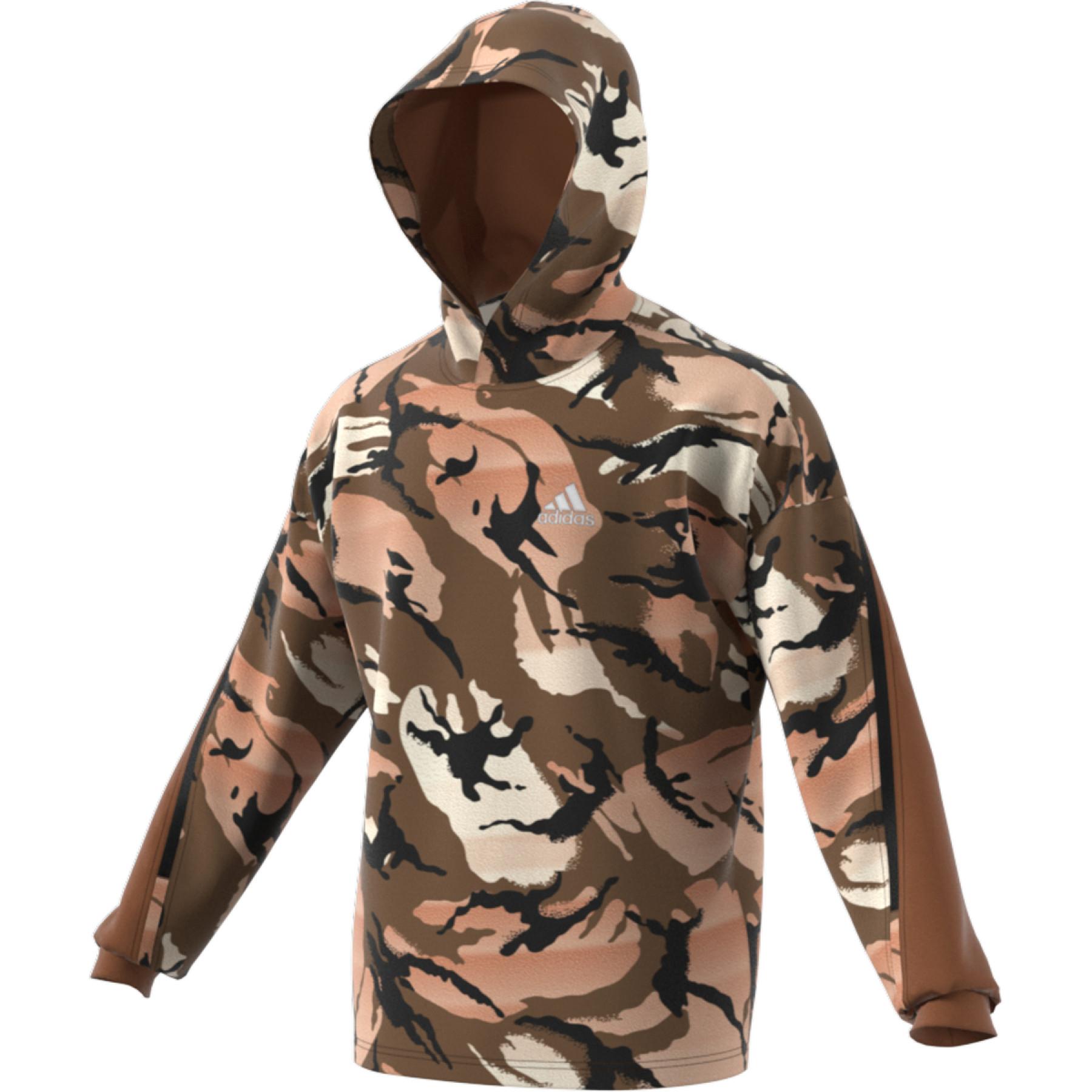Hooded sweatshirt adidas Desert Camouflage AOP