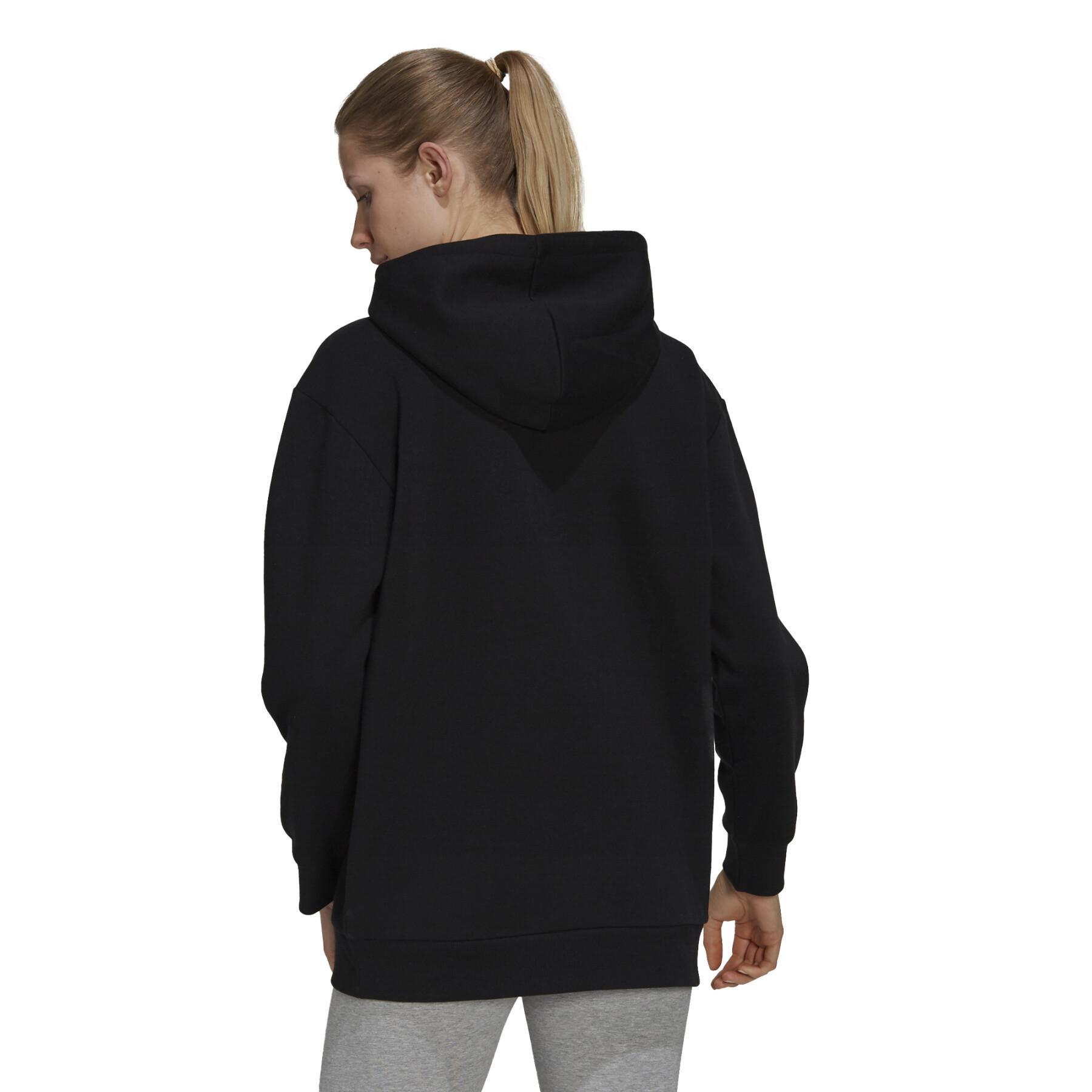 Dames sweater met oversized capuchon adidas Essentials Fleece