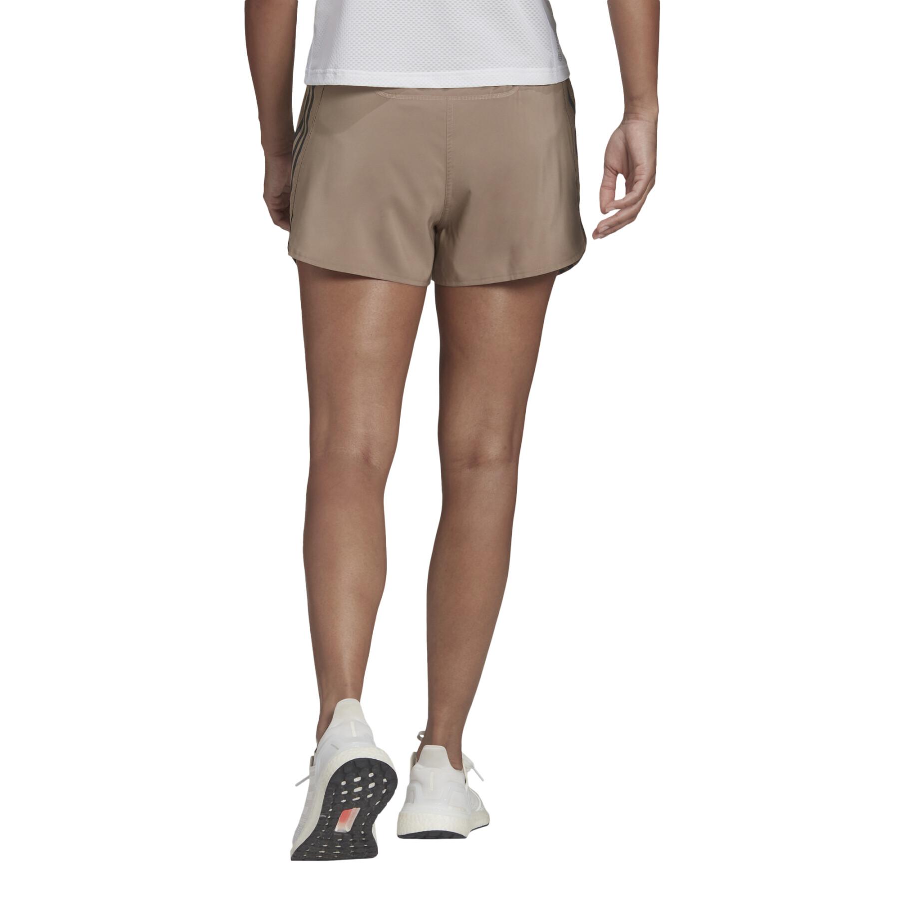 Dames shorts adidas Run Icons 3-Stripes Running