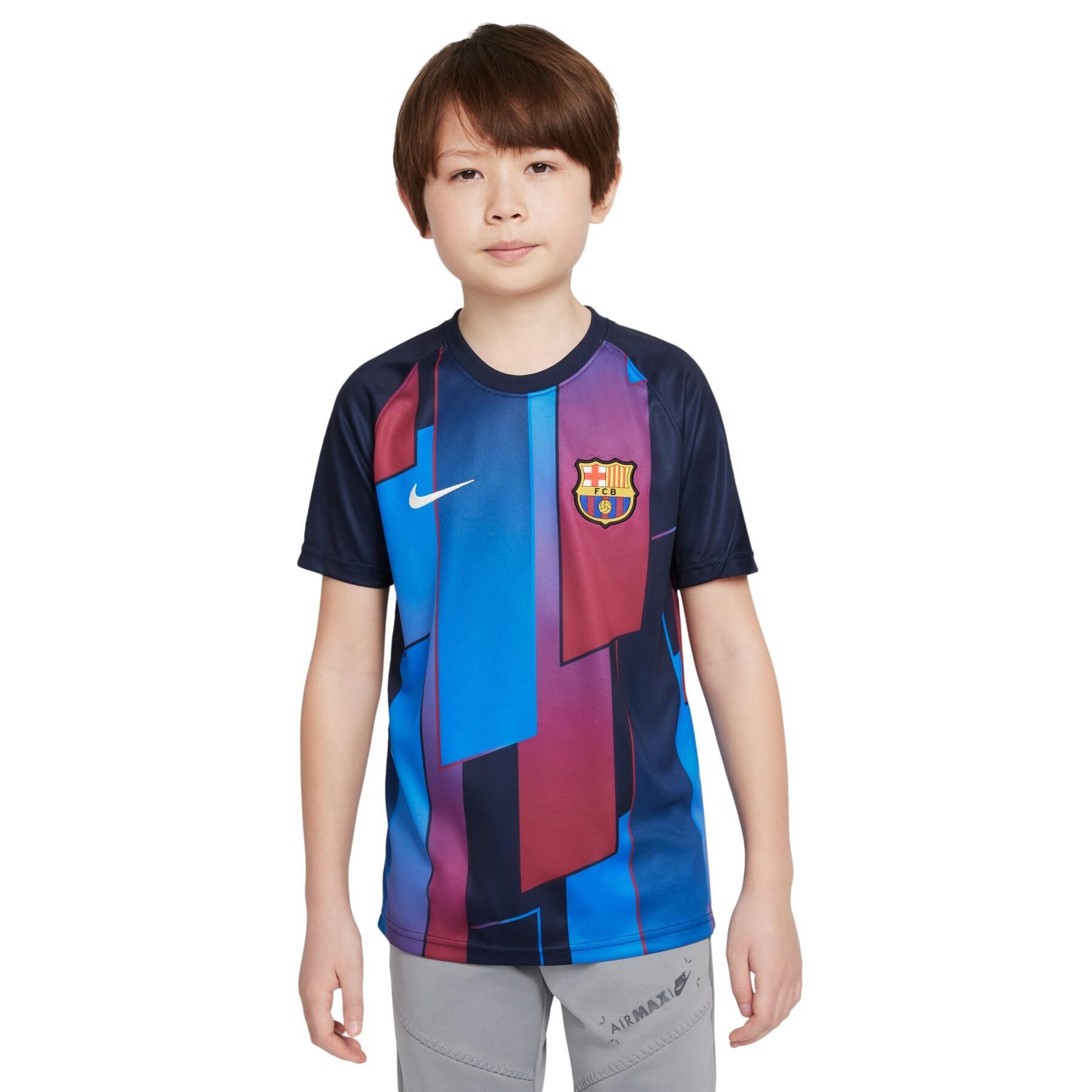 Kinder-T-shirt FC Barcelone Dynamic Fit Strike 2021/22