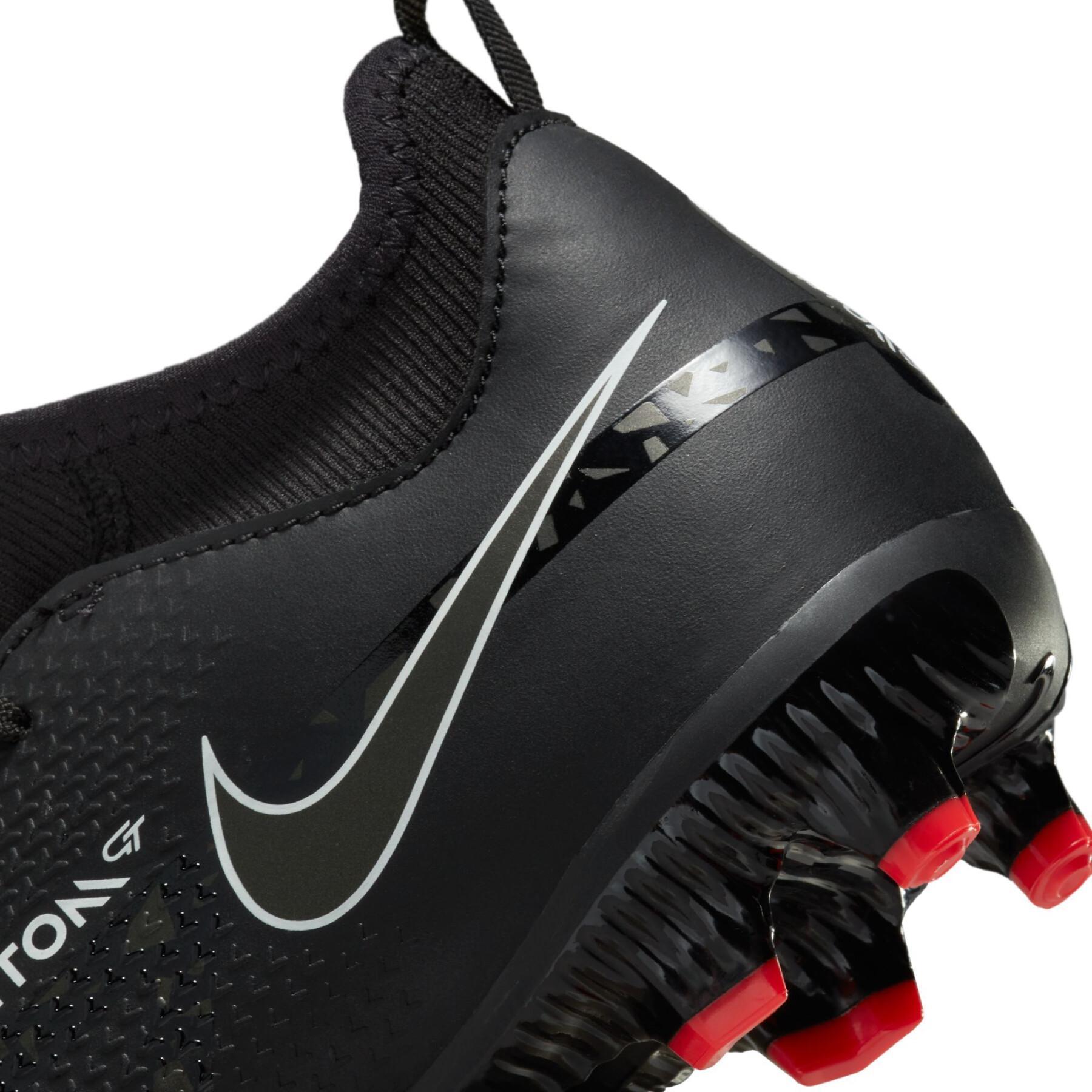 Kindervoetbalschoenen Nike Phantom GT2 Academy Dynamic Fit MG - Shadow Black Pack