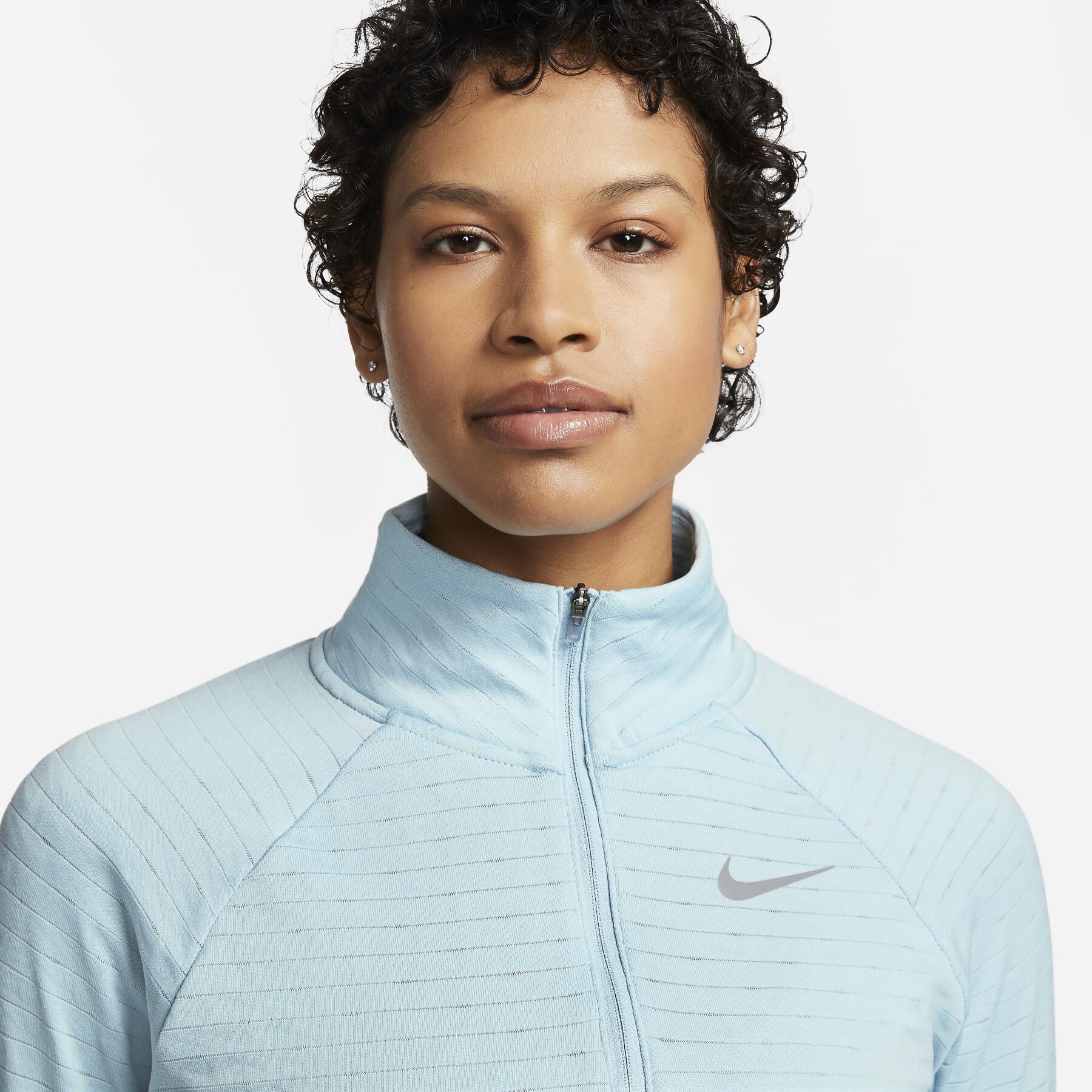 Sweatshirt 1/2 rits vrouw Nike Therma-Fit