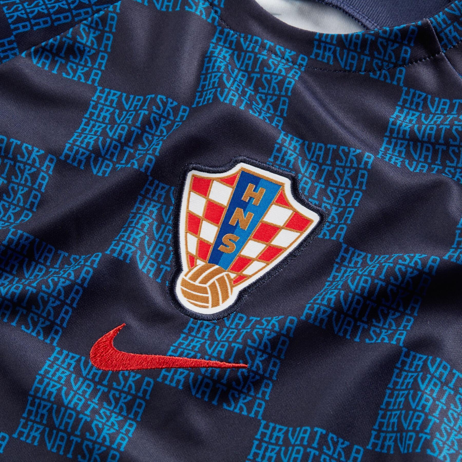 2022 Wereldkampioenschap voorwedstrijdshirt voor kinderen Croatie