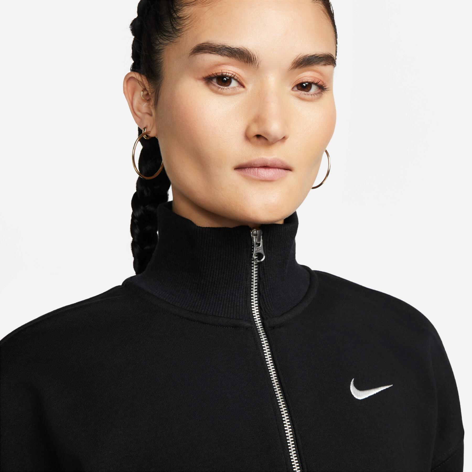 Dames-sweatshirt met 1/2 rits Nike Phoenix Fleece