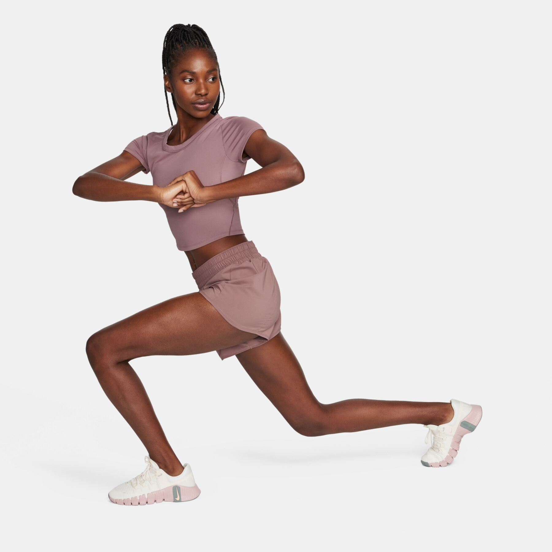 Gevoerde damesshort met middellage taille Nike One Dri-FIT