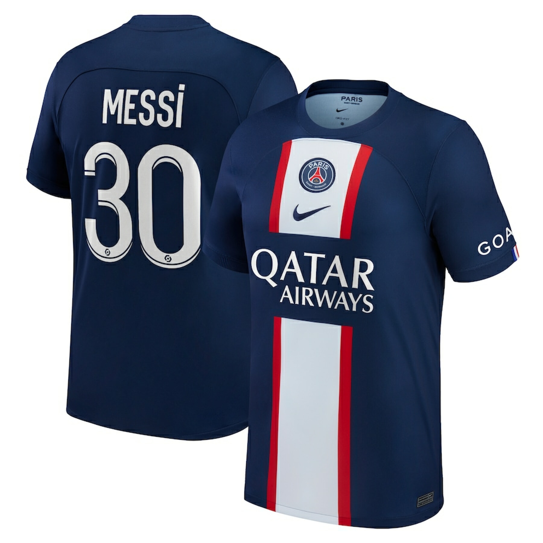 medaillewinnaar Pence saai Messi jersey PSG Domicile 2022/23 - Paris Saint-Germain - Ligue 1 - Fanshop