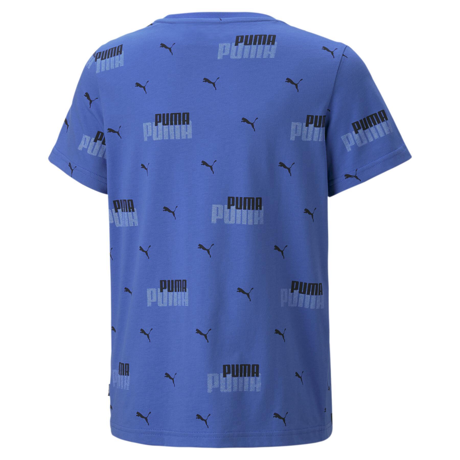 Kinderlogo T-shirt Puma ESS+ Power AOP