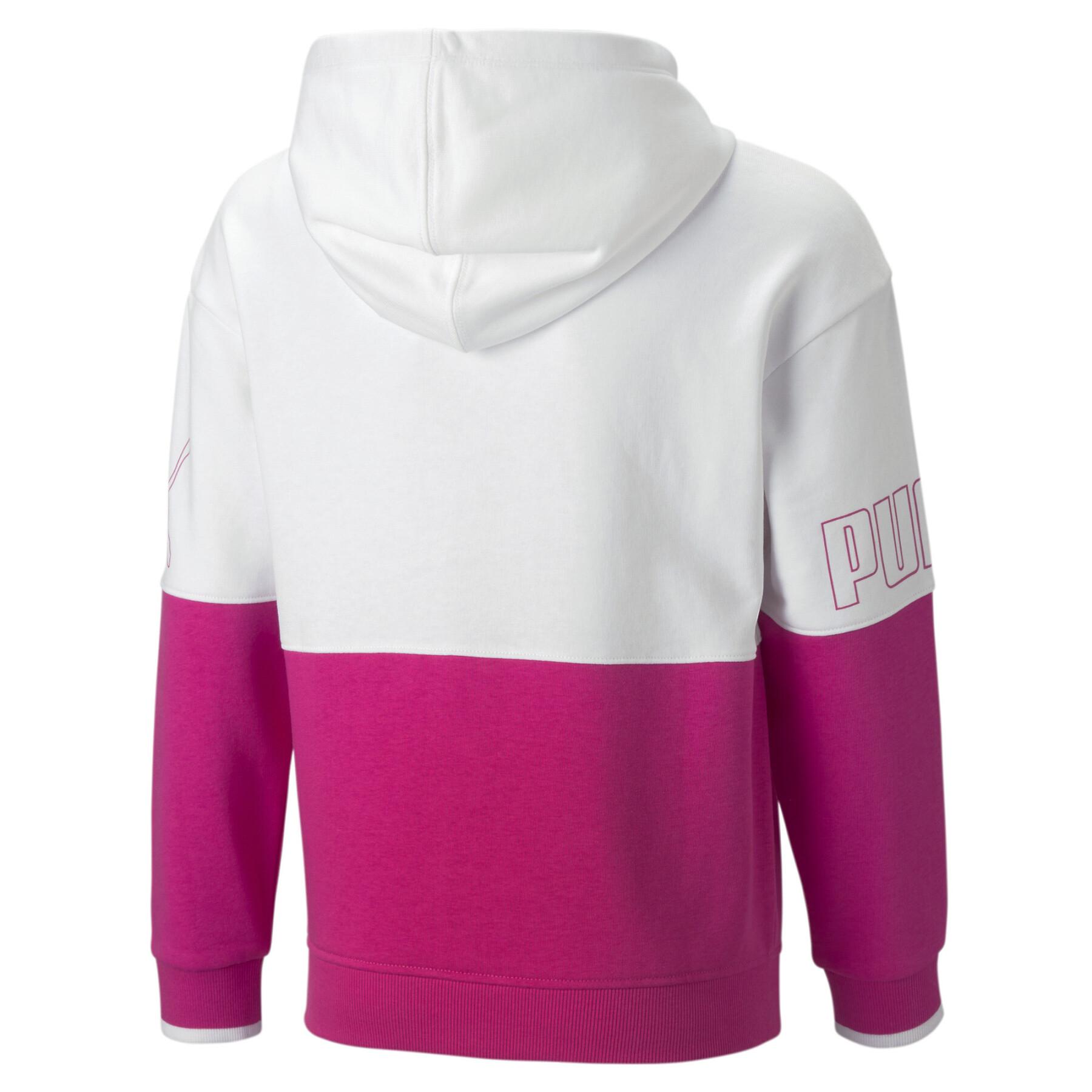 Girl hoodie Puma Power Colorblock