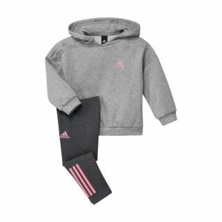 Zachte fleece hoodie voor meisjes adidas