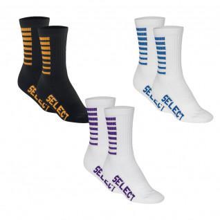 Set van 3 paar sokken Select Sports Striped (coloris au choix)