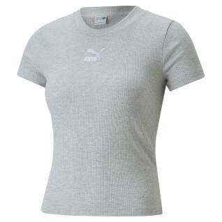 Klassiek geribd t-shirt voor dames Puma