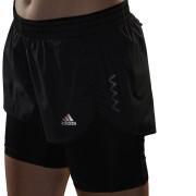 Dames shorts adidas Run Fast Two-in-One