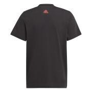 Groot tweekleurig katoenen T-shirt met logo voor kinderen adidas Essentials
