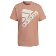 Dames-T-shirt adidas Brand Love Slanted Logo Boyfriend